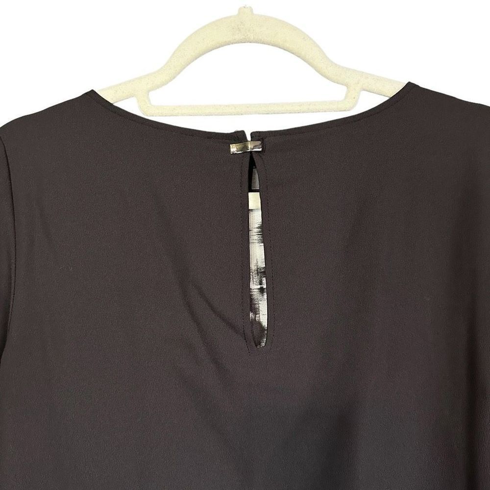 Mango Mng Basics Abstract Pattern Keyhole Back Dr… - image 6